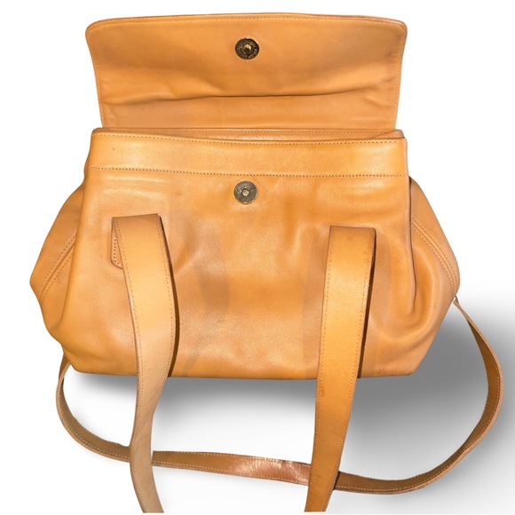 Coach Vintage Riverside Bag Made in USA British Tan No 0161-222 - Picture 3 of 11